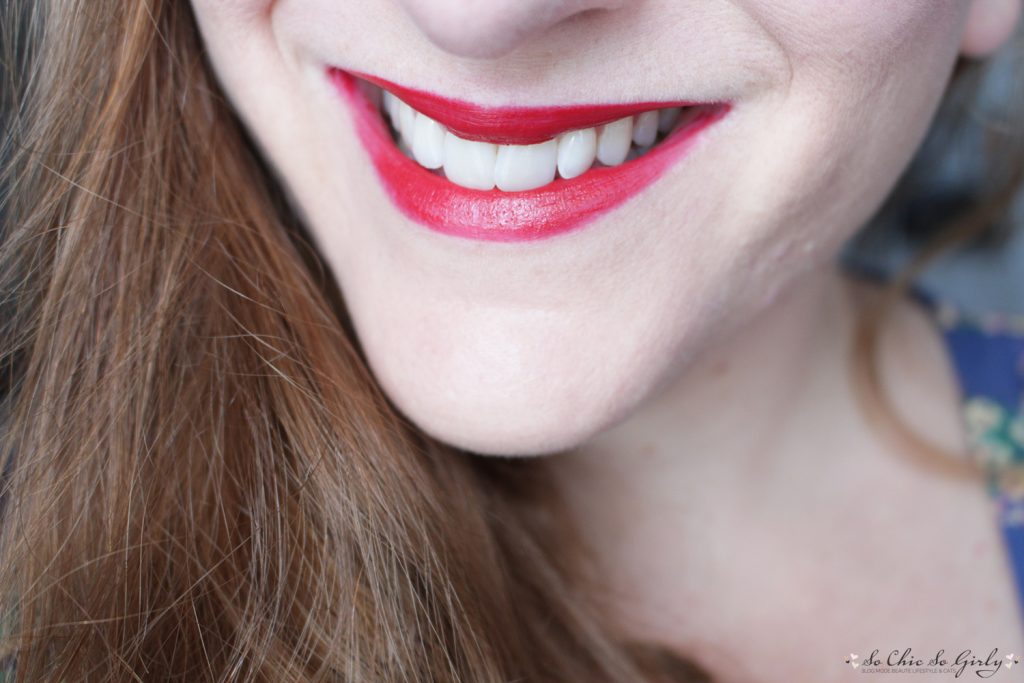 Heaven lipstick sur les lèvres plus intense