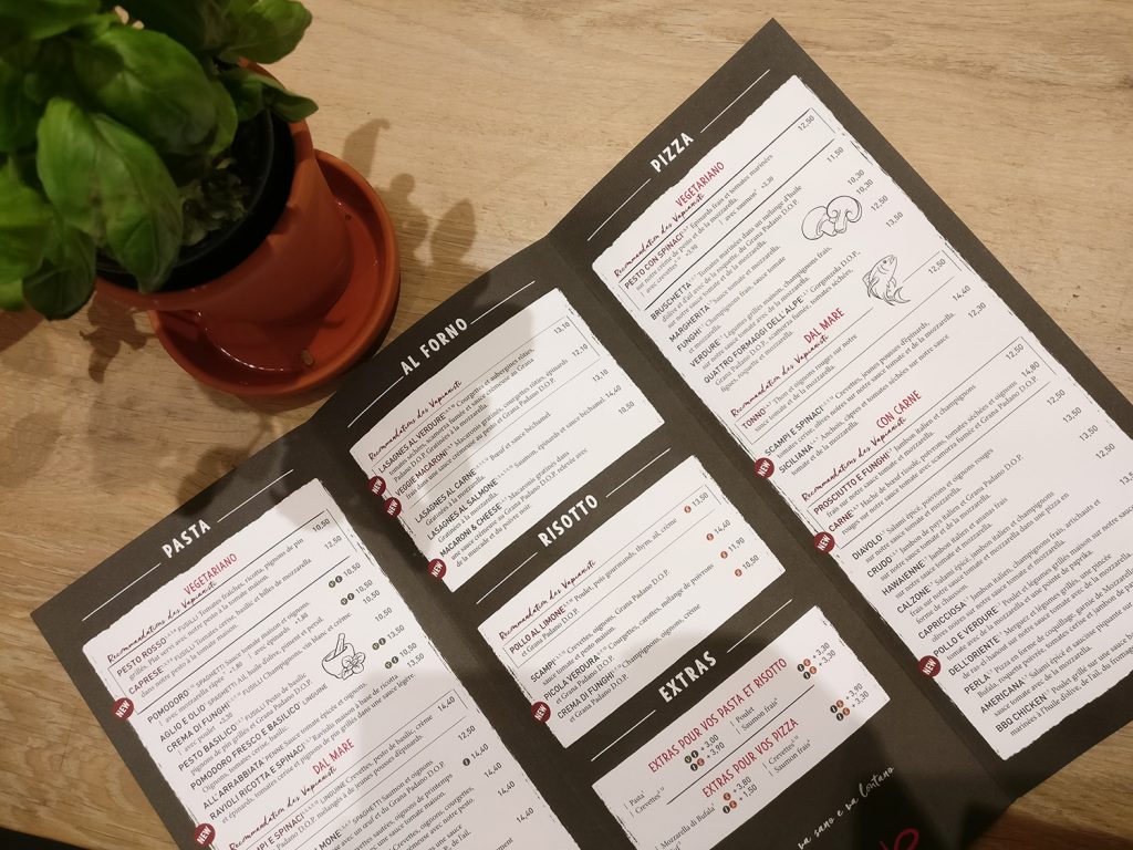 nouveautés vapiano carte