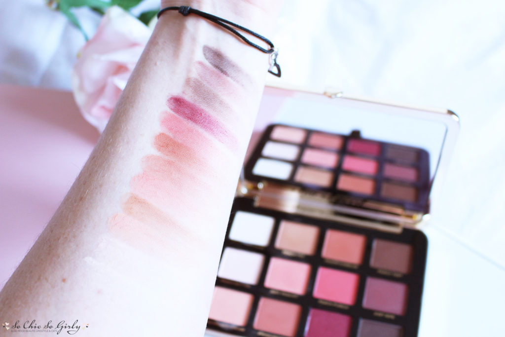 Peaches and Cream : swatches de la palette