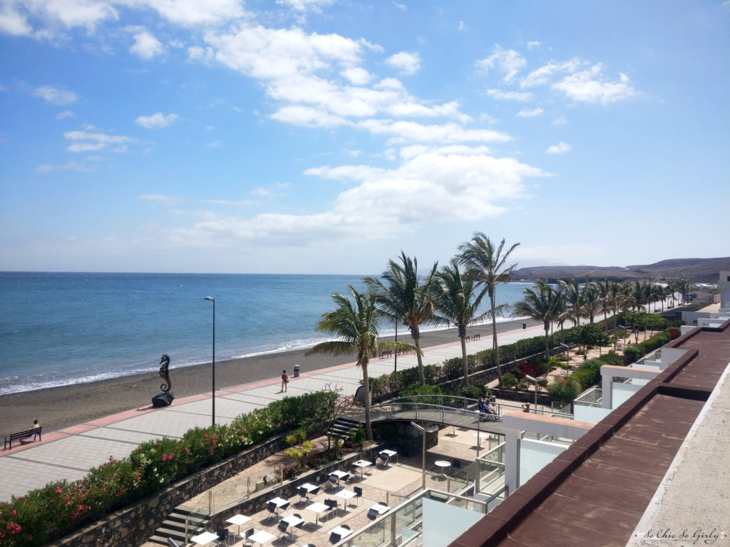 fuerteventura vue de la plage de l'hôtel