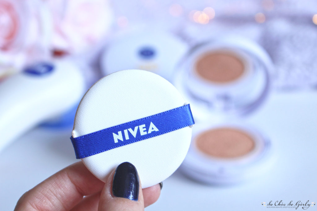 Cushion Soin 3 en 1 de Nivea houppette
