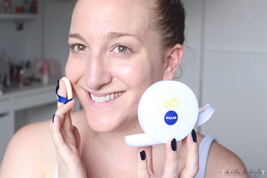 Cushion Soin 3 en 1 de Nivea test sur la peau