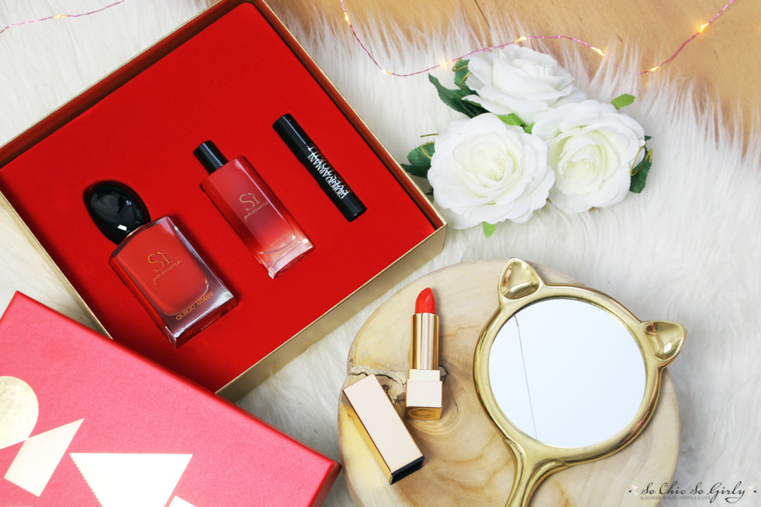 coffret parfum si passione Giorgio Armani contenu