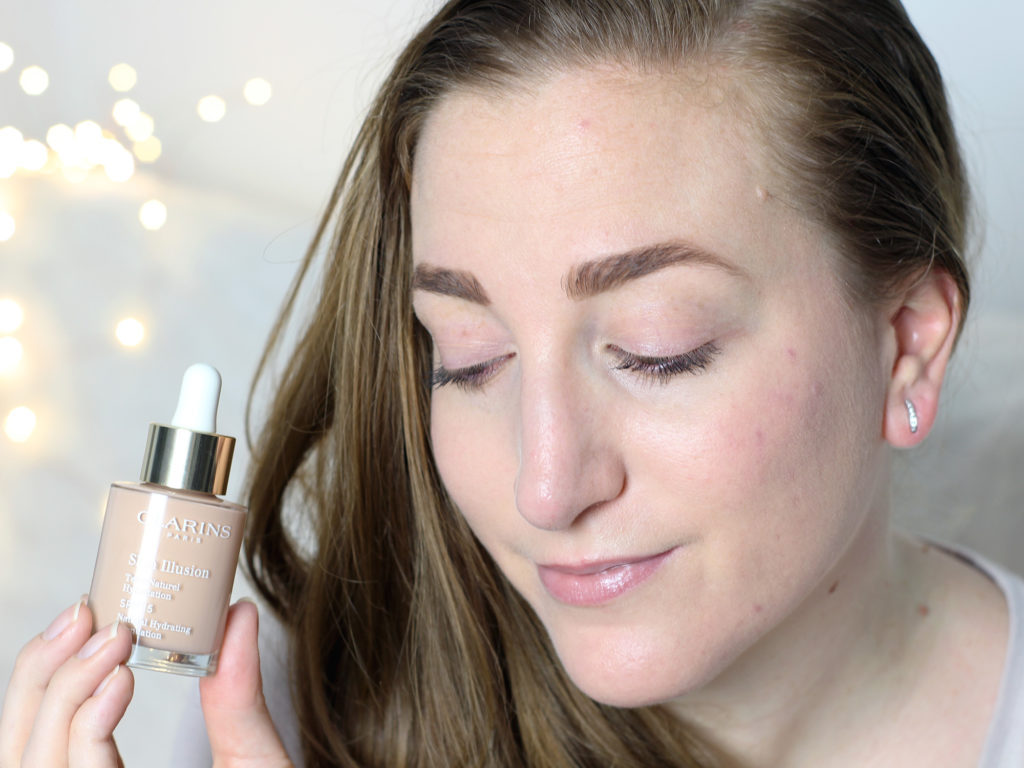 résultat teint effet peau nue par Clarins Skin illusion 